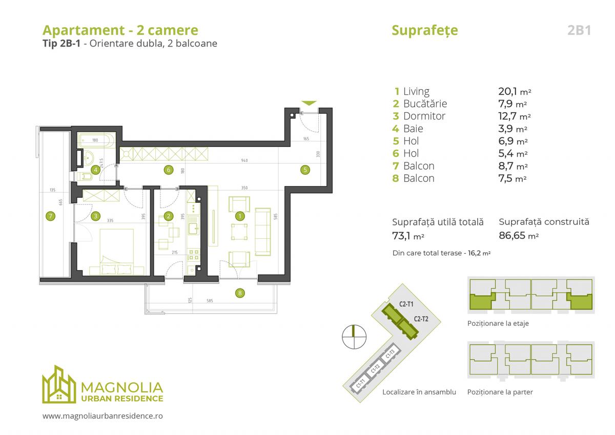 Magnolia Urban Residence, zona Străulești, București - 2