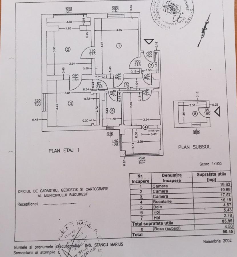 Dorobanti, Washington, apartament 4 camere, 86 mp utili+ dependinte, in vila, - 1