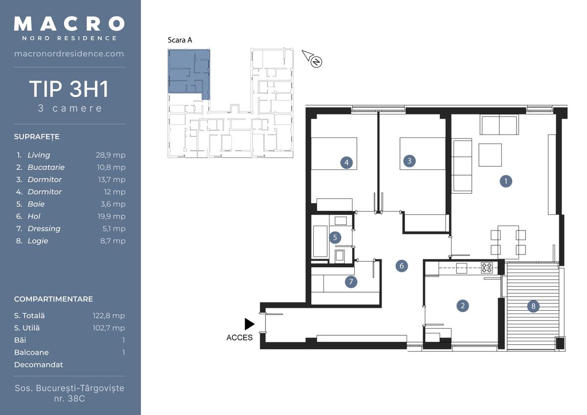 Macro Nord Residence, zona Bucureștii Noi, București - 15