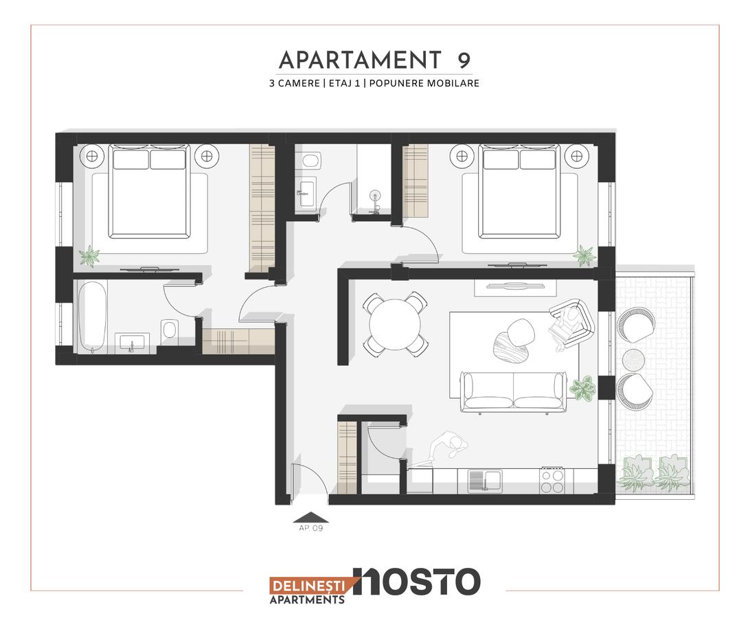 NOSTO Apartments, Timișoara, Județul Timiș - 1