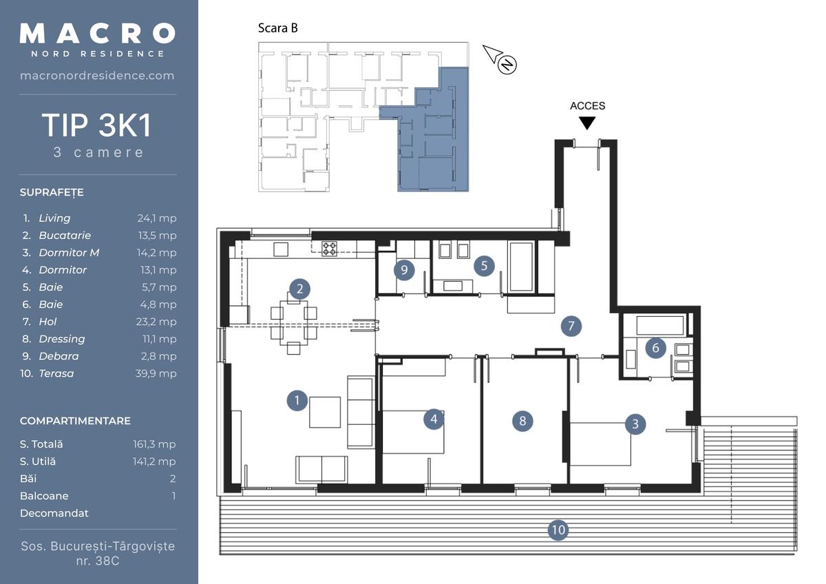 Macro Nord Residence, zona Bucureștii Noi, București - 18