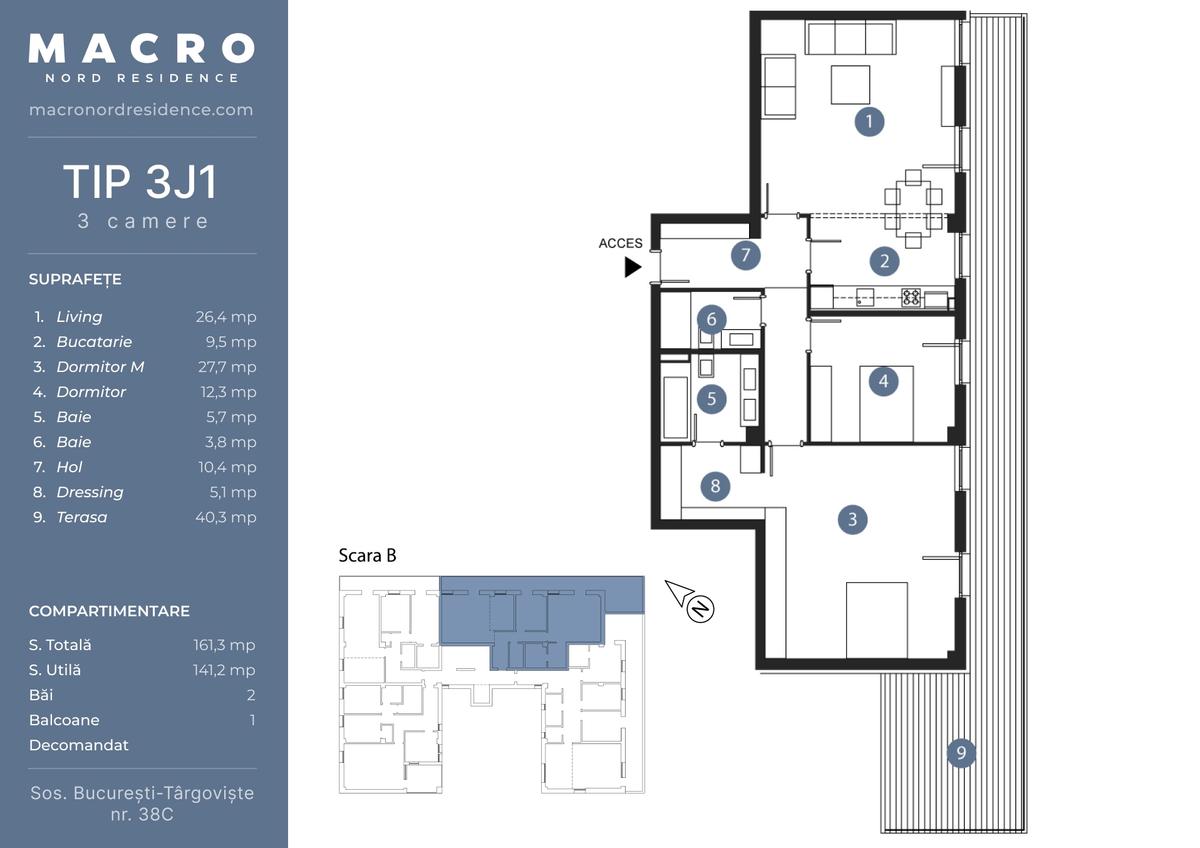 Macro Nord Residence, zona Bucureștii Noi, București - 17