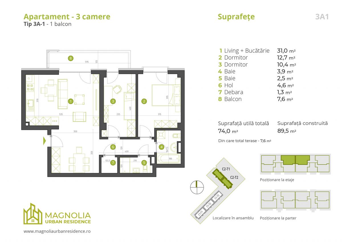 Magnolia Urban Residence, zona Străulești, București - 3