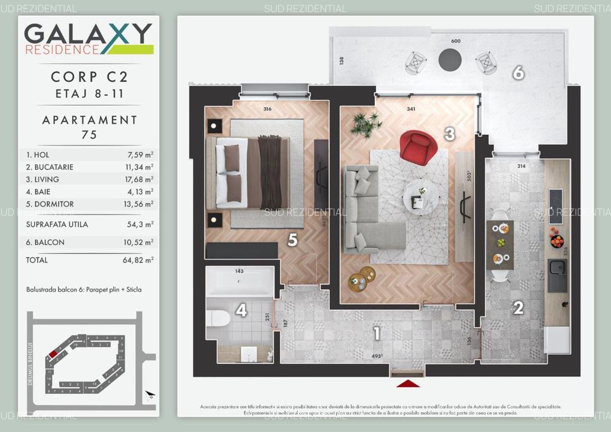 Apartament 2 camere, parc Tudor Arghezi, Galaxy Park, Berceni, Sector 4 - 8