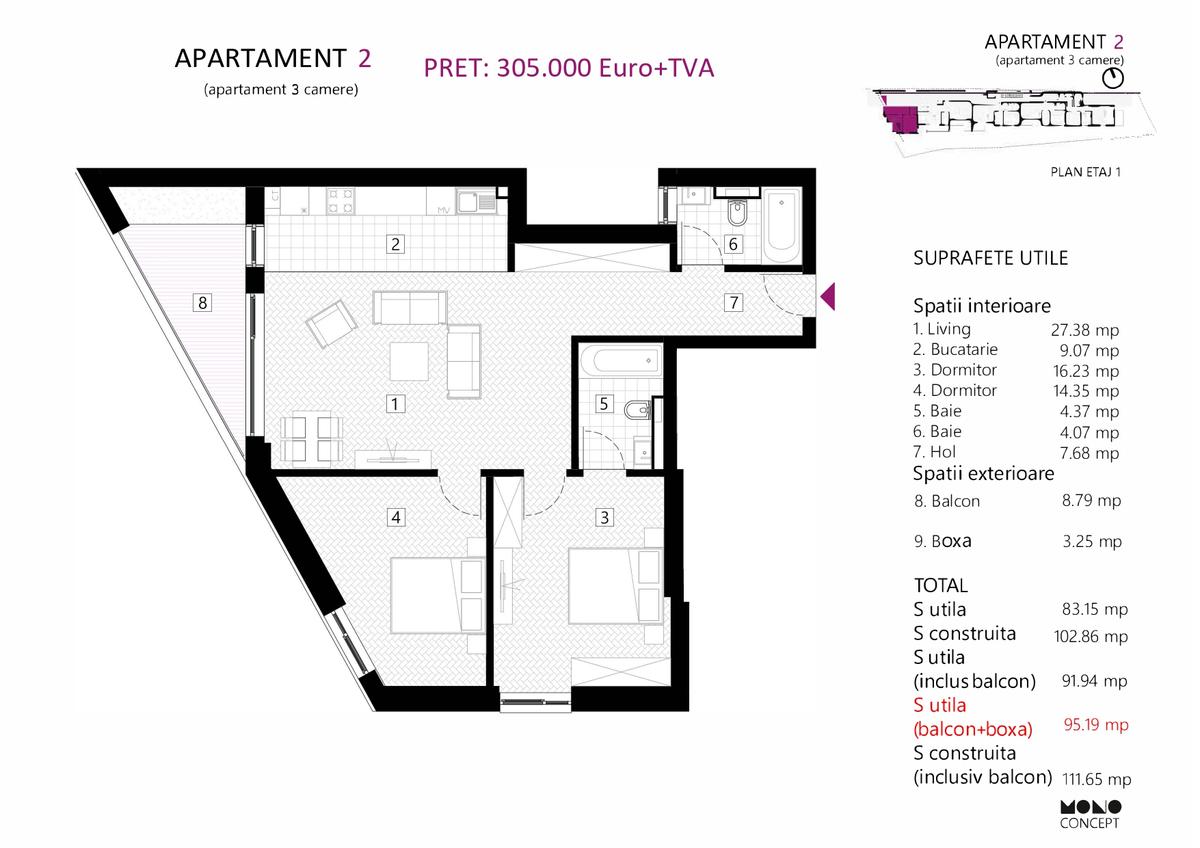 Tunari 32 Residence, zona Dorobanți, București - 1 Tunari 32 Residence, zona Dorobanți, București - 1