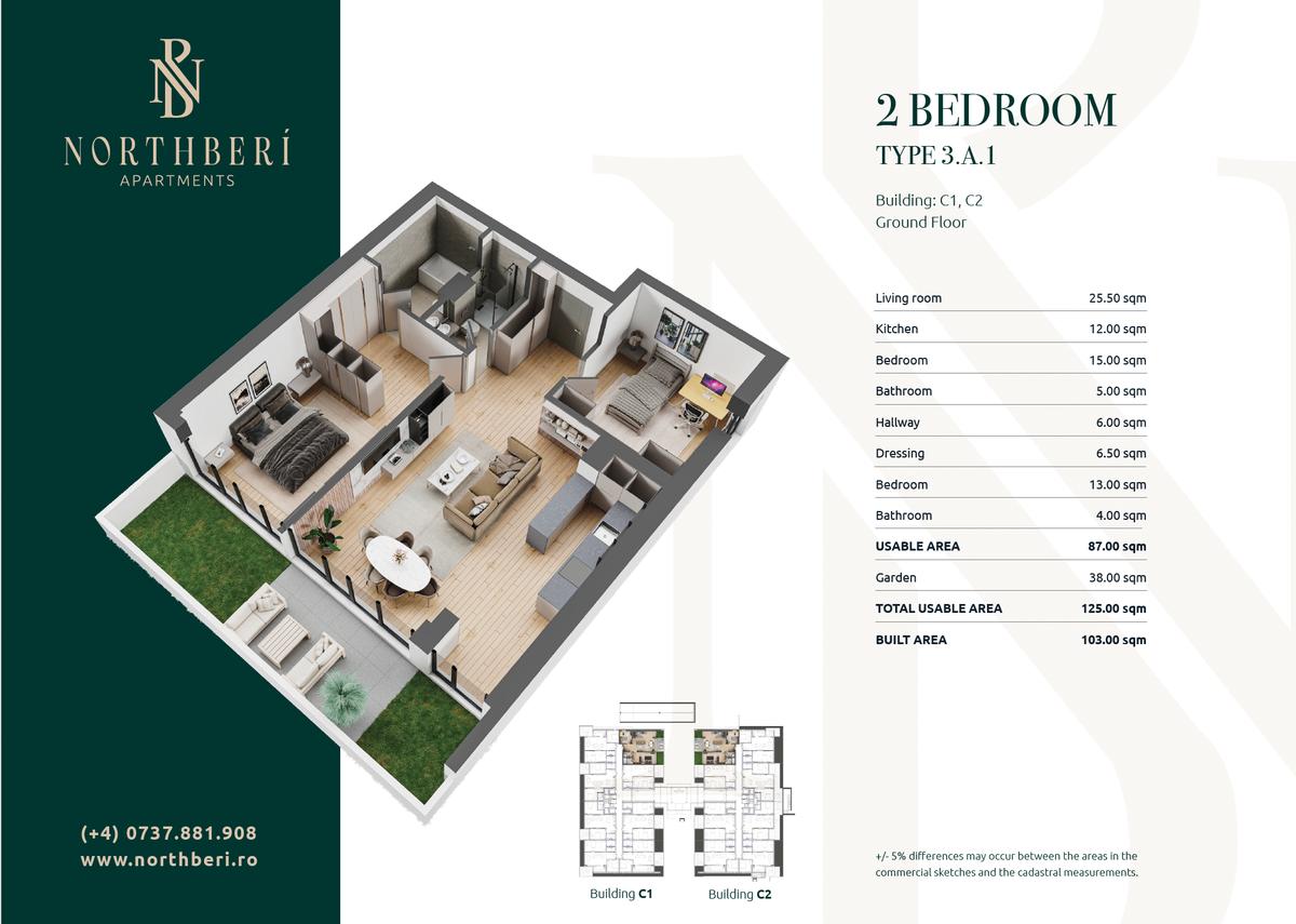 Northberi Apartments, zona Băneasa, București - 11