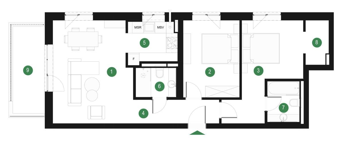 Apartament de 3 camere cu mutare imediată  - Pădurea Băneasa - zona Pipera - 1