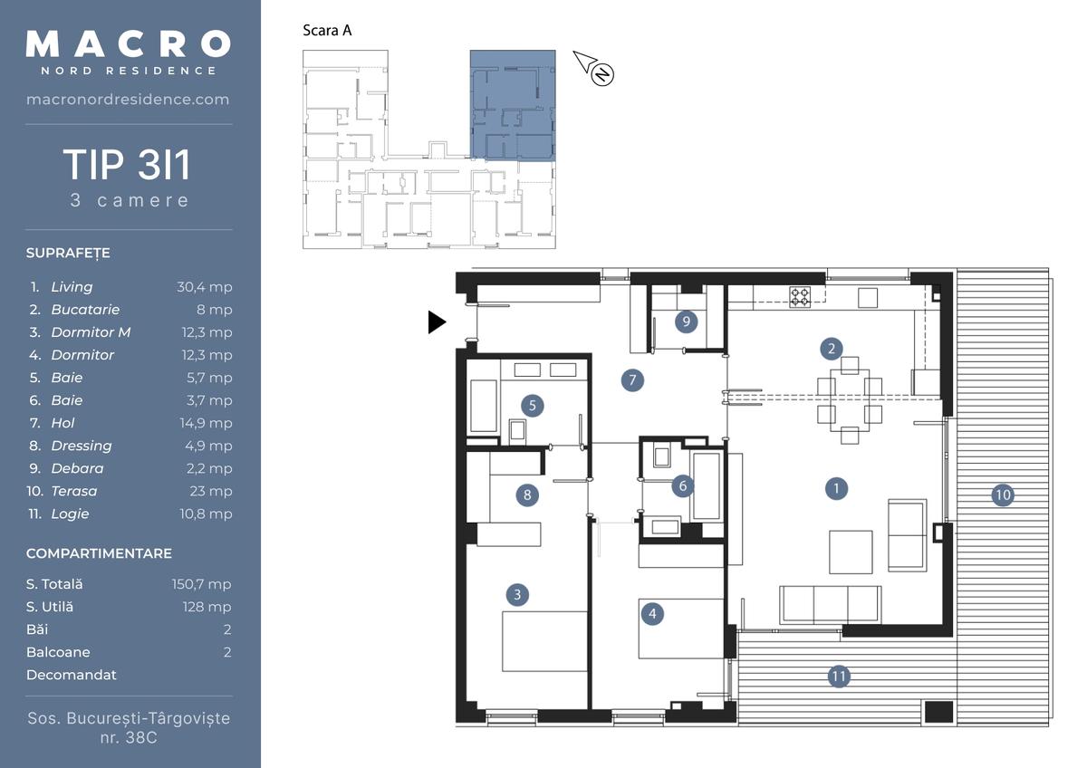 Macro Nord Residence, zona Bucureștii Noi, București - 16