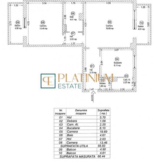 P4945 Apartament cu 2 camere, zona Bucovina - 11
