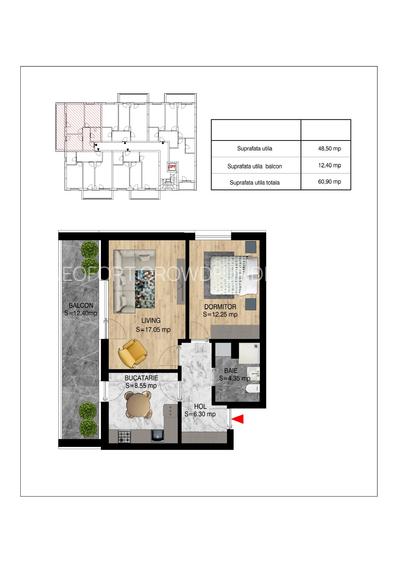Ap 2 camere bloc 2026, 2 lifturi, INCALZIRE IN PARDOSEALA, PREDARE SEPTEMBRIE - 11