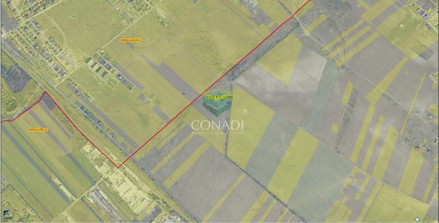 Teren cu PUZ aprobat pentru rezidential  zona Adora Urban Bragadiru - Magurele