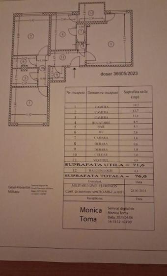 3 CAM DECOMANDAT, 80 MP, 2 BĂI, ETAJ 1/4, VETERANILOR–UVERTURII-LUJERULUI