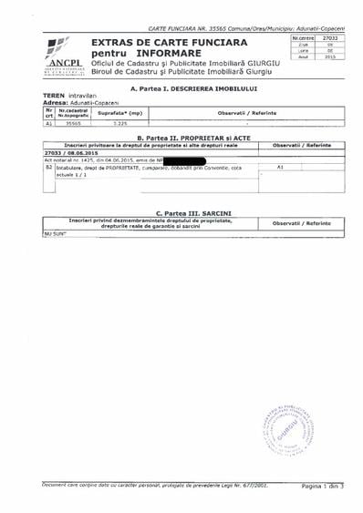 Teren Adunații Copăceni