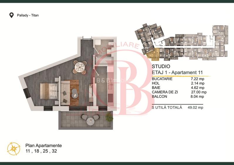 Th. Pallady-Apartament 2 camere cu Loc de parcare Gratuit - 1