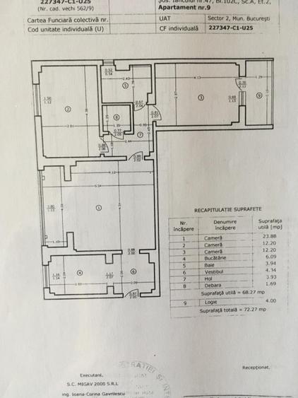 Apartament 3 Camere de Vânzare - Șoseaua Iancului, București - fără intermediari