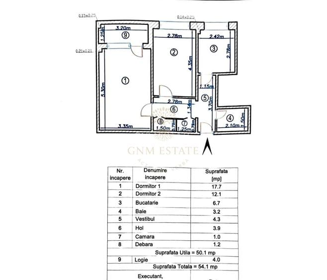 2 Camere | Centrala Proprie | Bloc Reabilitat | Metrou 1 Decembrie 1918 - 7