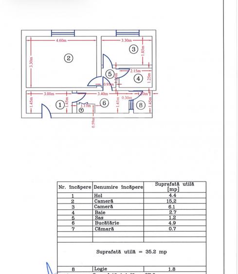 Apartament 2 camere || Plopilor