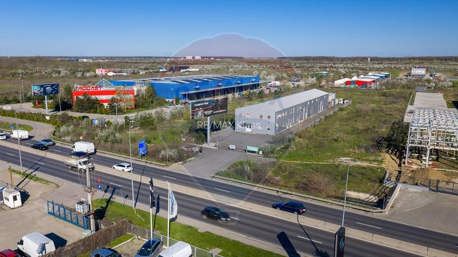 Spațiu Industrial, hala, birouri si teren generos expunere la centura - 6