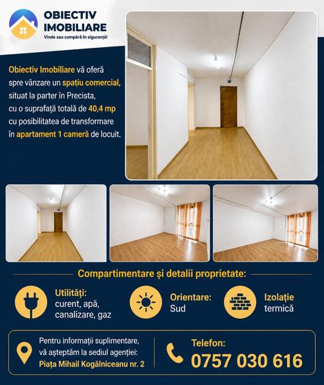 Spațiu comercial – Zona Precista / Piața Bistrița.