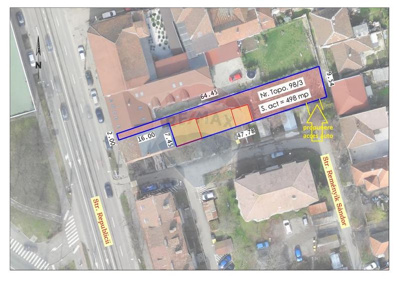 Teren Central cu Casă, 498 mp, Republicii, Oradea, Vânzare