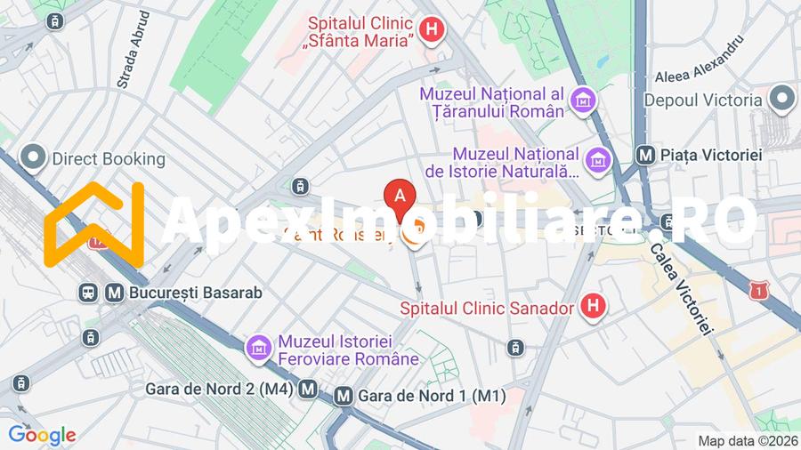Ap. 3 cam de inchiriat Victoriei Bucuresti | Metrou 2 min | Boiler si AC