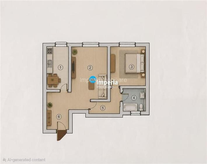 Apartament 2 camere in Podu Ros, etaj 1, bloc fara risc seismic - 6