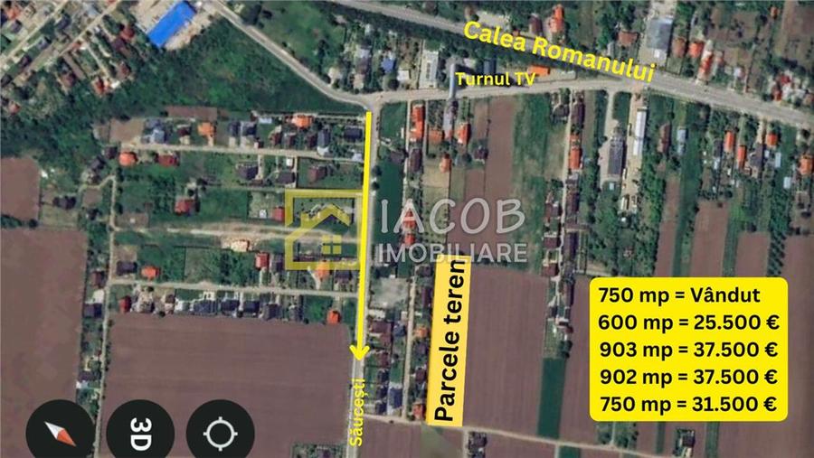 Parcele teren intravilan comuna Bogdan Voda, jud. Bacau.