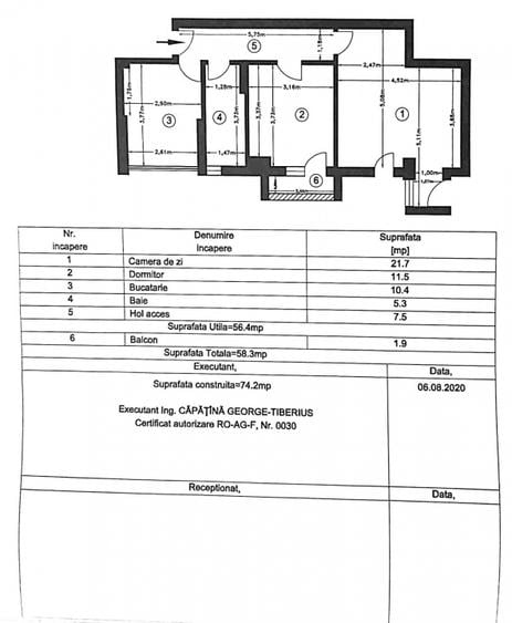 PIPERA APARTAMENT 2 CAMERE MOBILAT COMPLET LOC PARCARE