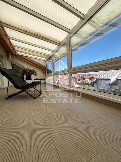 Apartament cu 3 camere, 2 terase, mobilat, la asfalt, zona Planetelor