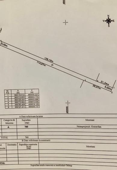 Teren extravilan 2388 mp – Albota, Argeș – Acces DN 65