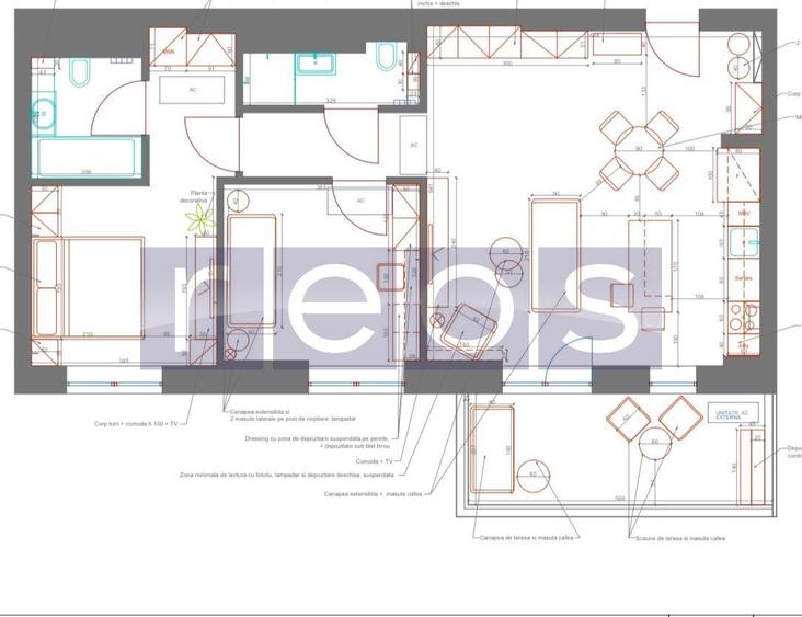 INCHIRIERE 3 CAMERE PREMIUM FLREASCA 105MP | FINISAT MODERN | PARCARE