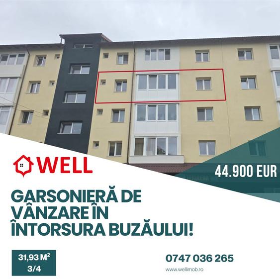 Garsonieră de vânzare în Întorsura Buzăului, în centrul orașului!