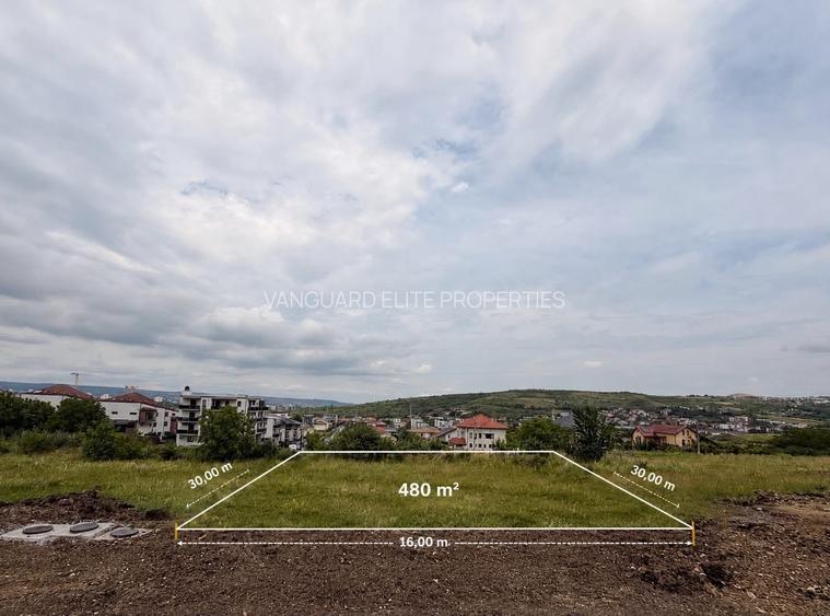 VÂNZARE TEREN INTRAVILAN 480 MP BORHANCI, CLUJ-NAPOCA | PUZ APROBAT - 2