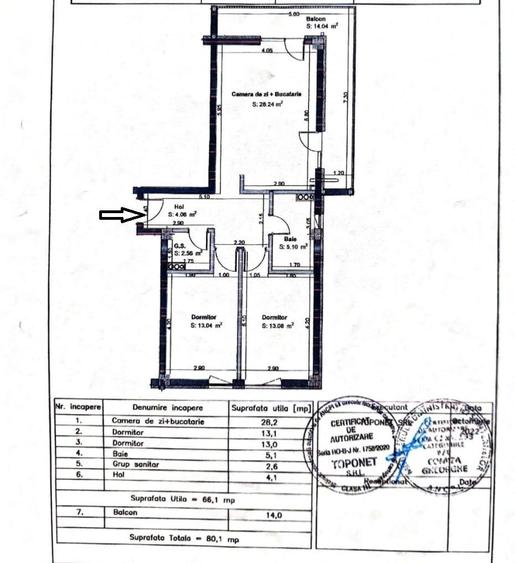 Apartament la cheie cu 3 camere,66 mp,2 bai, etaj 1,zona Jysk Floresti