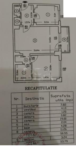 2 camere Vitan decomandat, inst. schimb., an 1983