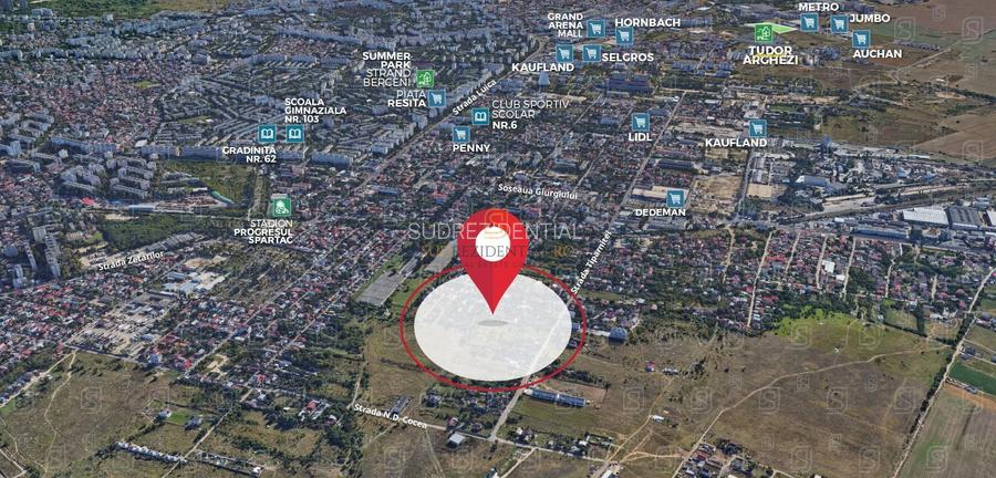 Teren intravilan 6.261 mp cu deschidere de 32 ml, Strada Tiparnitei - 2