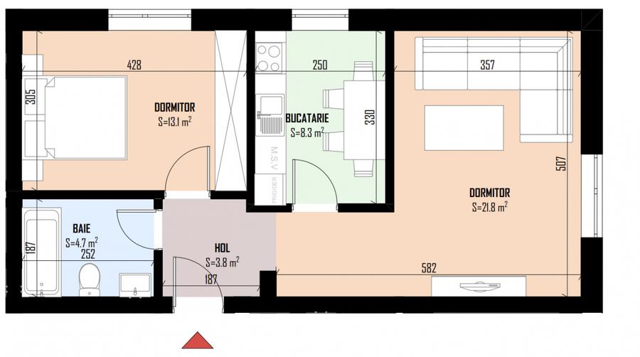 2 Camere | Bragadiru | Soseaua Alexandriei | Bloc Nou |