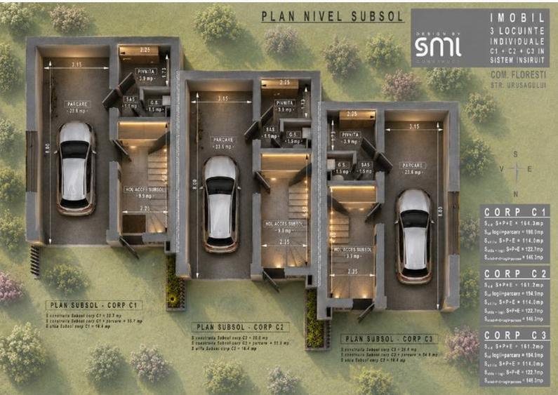 Teren cu autorizatie triplex in Floresti zona Terra