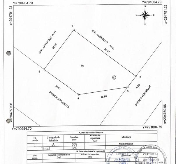 Agigea Lac- teren intravilan 360mp, colt - 6