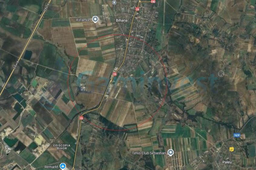 Teren intravilan de vanzare, cu front la E67, la 2 km de Oradea, Bihor