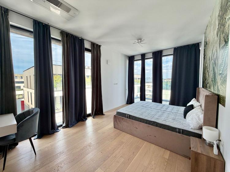 Penthouse premium de închiriat | WIN Herăstrău | 4 camere | Terasă de 50 mp
