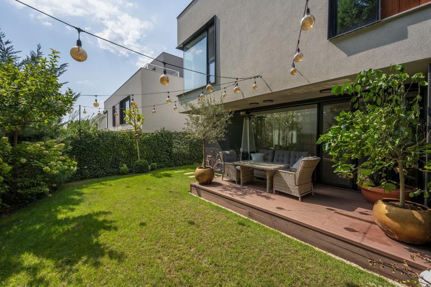 Vilă 5 camere și grădină, complex exclusivist , la 2 min de Porsche Pipera