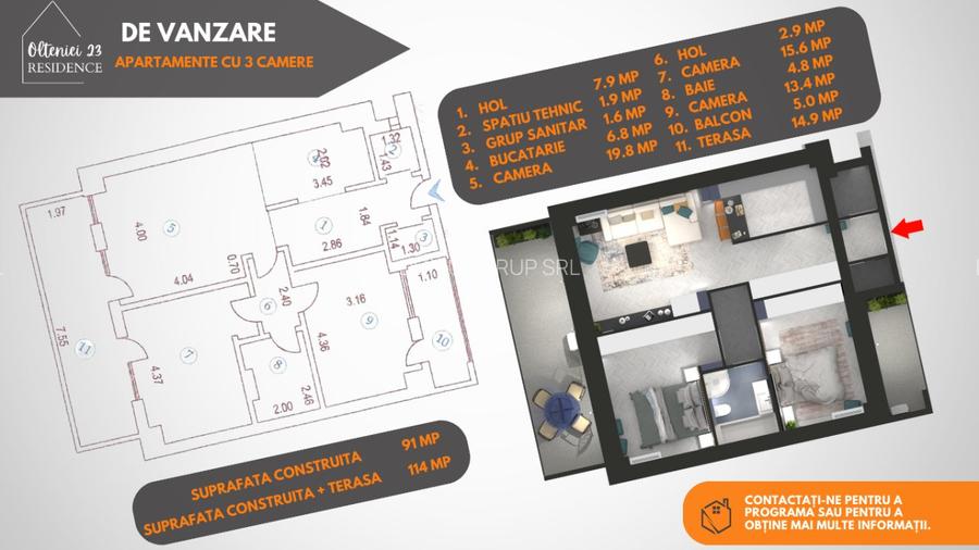 Lansare Exclusivă: Apartamente de Lux cu 2 și 3 Camere - 3