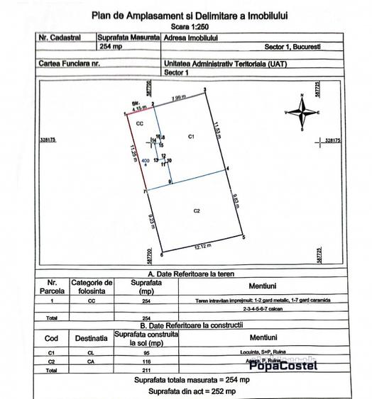 Dorobanti - ASE teren 322 mp cu 2 constructii, toate utilitatile - 13