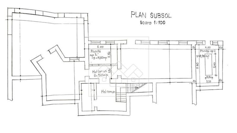 Apartament langa P. Sub Arini - 5 camere, 102 mp