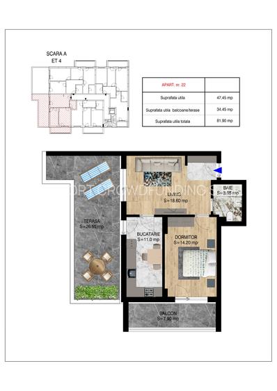 Ap 2 camere DECOMANDAT, 2 lifturi, INCALZIRE IN PARDOSEALA, PREDARE SEPTEMBRIE - 31