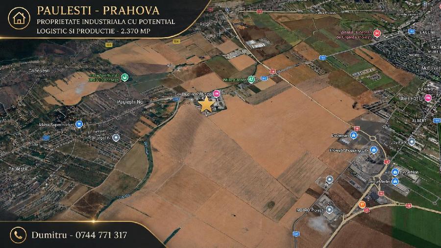 PAULESTI - Prahova, Proprietate industriala - 2.370 mp