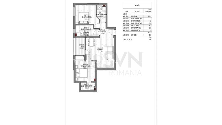 REA1025217 Apartament 3 camere I Bloc Nou I Stefan cel Mare I Metrou I Parcare - 9