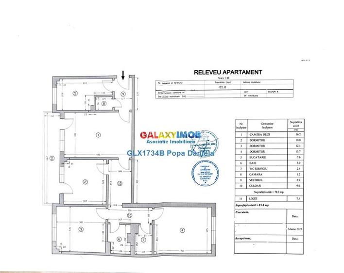 Militari-Gorjului, vanzare  4 camere, langa scoala Regina Maria - 13