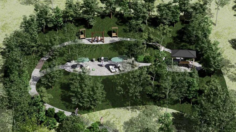 Duplex cu zonă de recreere în pădure, Florești – Tăuți